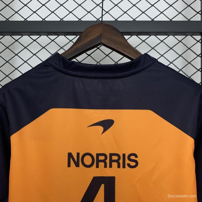 2025 F1 Formula Orange/Black Mclaren Norris T-Shirt