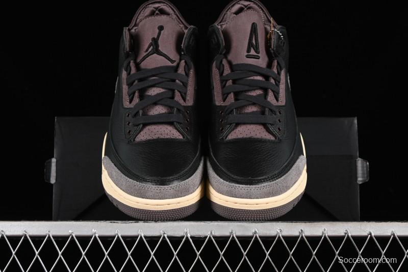 Nike A Ma Maniere x Air Jordan 3 Retro Black Sneakers - FZ4811-001