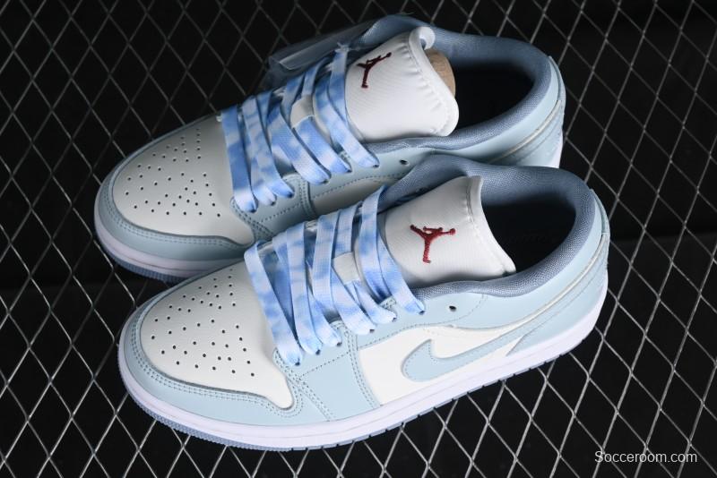 Nike Air Jordan 1 Low AJ1 White Magnolia Casual Sneakers - DC0774-164