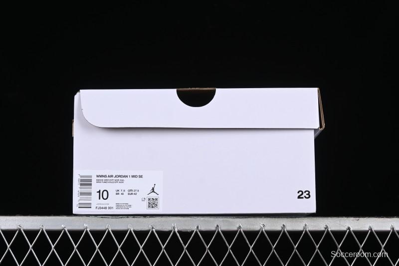 Nike Air Jordan 1 Mid Basketball Shoes in Space Gray - FJ3448-001