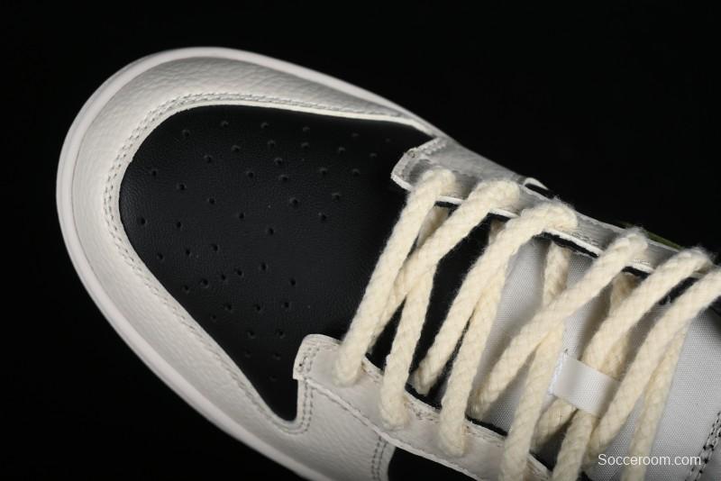 Nike SB Dunk Low Casual Skateboarding Shoes in Beige Green with Hemp Rope Detail - LK2146-511