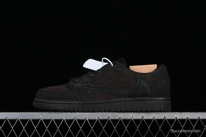 Nike Travis Scott x Air Jordan 1 Low OG AJ1 Reverse Swoosh Sneakers - DM7866-202