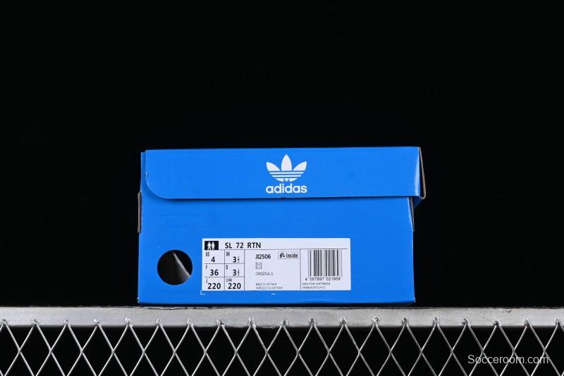 Adidas Originals SL 72 Retro Running Shoes with Nylon Upper and Rubber Outsole - JI2506