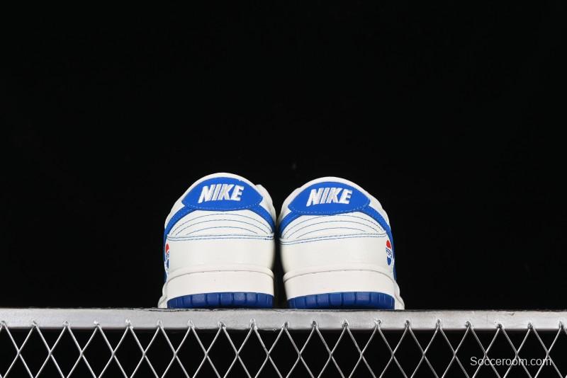 Nike SB Dunk Low Pepsi Anniversary Premium Custom Low-Top Casual Skate Shoes - XB3802-349