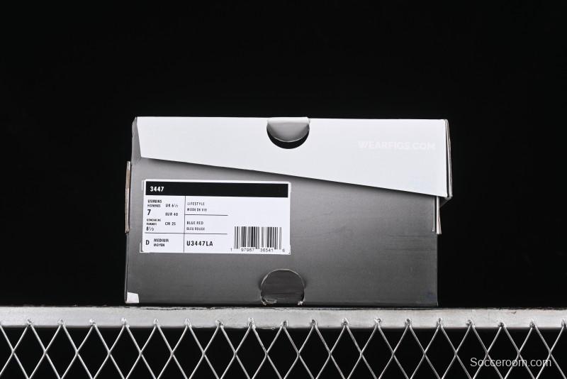 New Balance 3447 Series Retro Running Shoes with Textile and Leather Upper - U3447LA