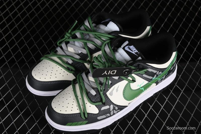 Nike Dunk Low FZBB Mechanical Theme SB Strap Low-Top Casual Sneakers - DD1391-100