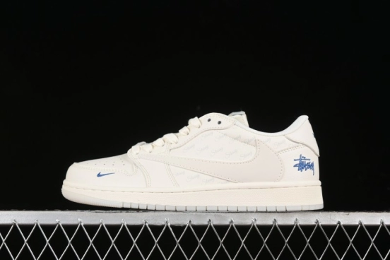 Nike Travis Scott x Fragment Design x Air Jordan 1 Low OG SP AJ1 Retro Sneakers - LJ5188-013