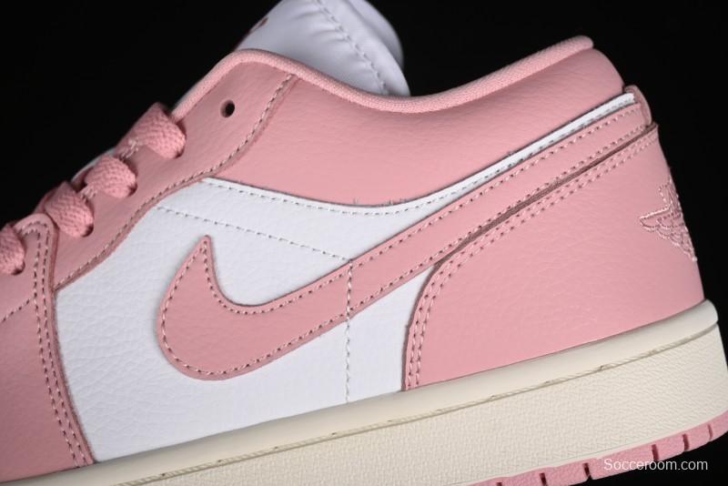 Nike Air Jordan 1 Low AJ1 Pink White Low-Top Casual Sneakers - DC0774-162