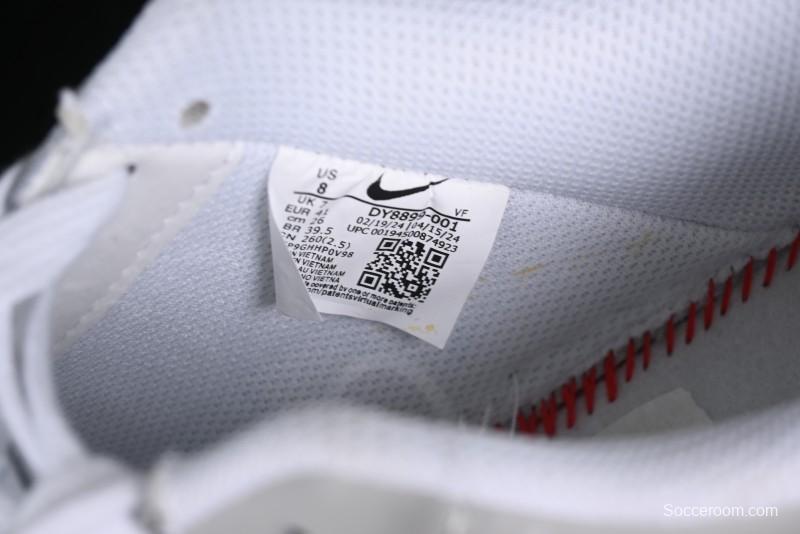 Nike Air Force 1 '07 Low White Grey Black Double Swoosh Casual Sneakers - DY8899-001