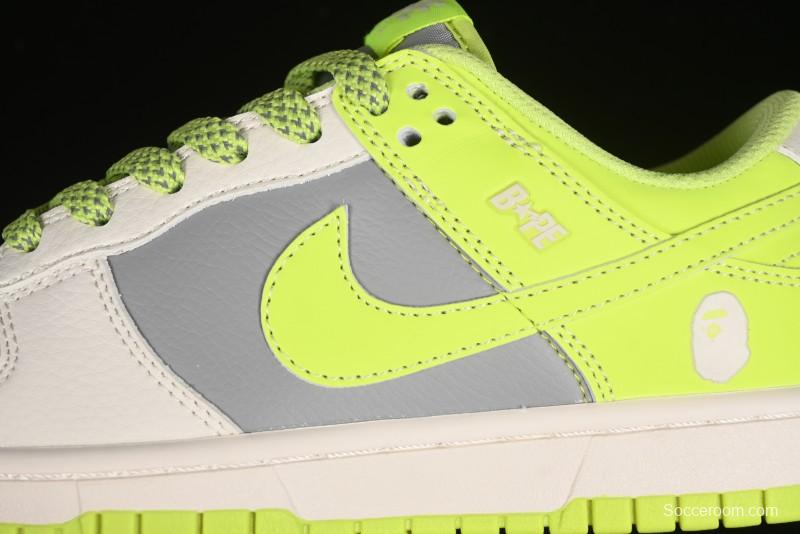 Nike SB Dunk Low BAPE Collaboration - Anniversary Premium Custom Low-Top Casual Sneakers - BB8969-005