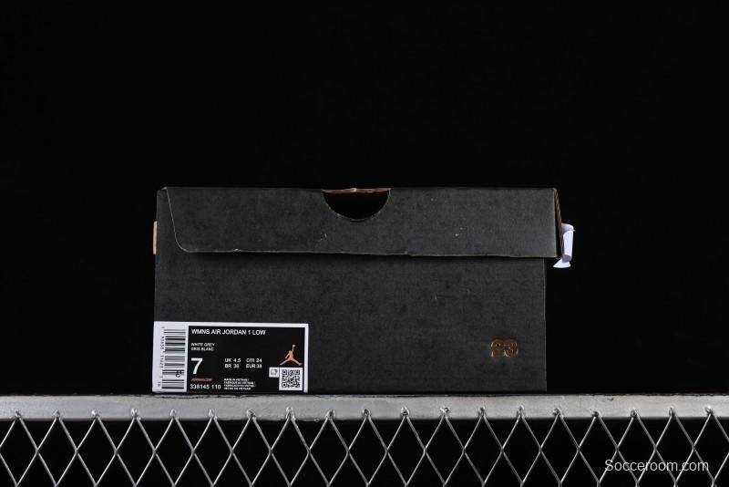 Nike Air Jordan 1 Low AJ1 White Mesh Retro Basketball Shoes - 338145-110