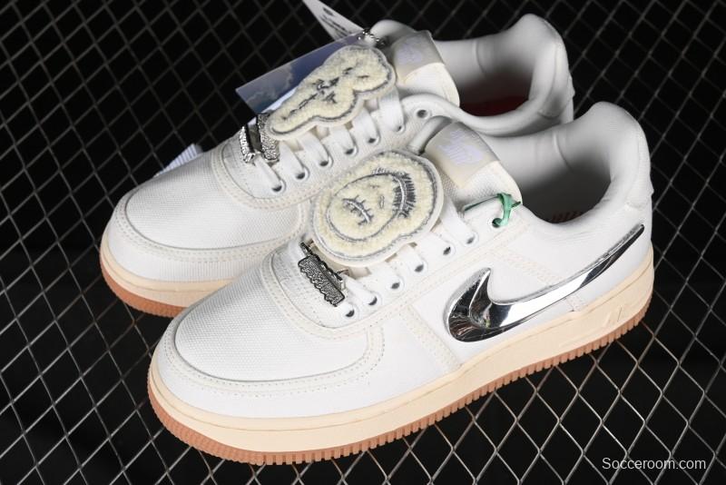 Nike Air Force 1 Low Travis Scott Limited Edition Casual Sneakers - AQ4211-101