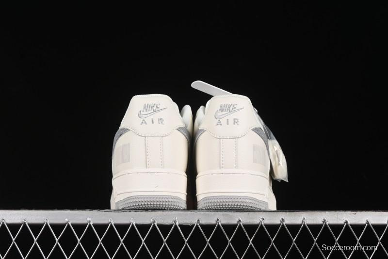 Nike Air Force 1 '07 Low QR Code Light Grey Starry Casual Sneakers - CU1836-963