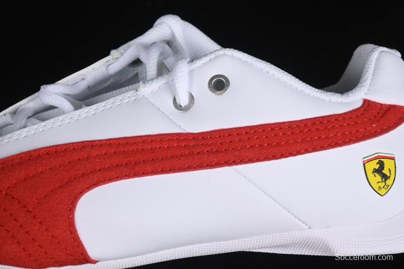 Puma Sparco Future Round Toe Lace-Up Leather Fabric Low-Top Lifestyle Casual Shoes - 308585-02