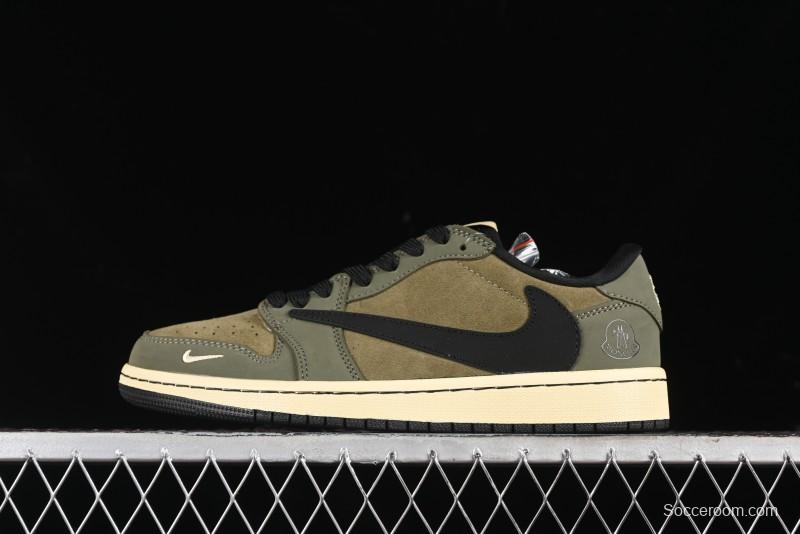 Nike Travis Scott x Fragment Design x Air Jordan 1 Low OG SP AJ1 Sneakers - CH6336-007