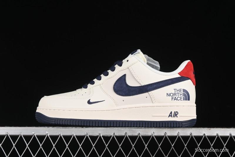 Nike Air Force 1 '07 Low The North Face Collaboration - White Blue Red Casual Sneakers - XZ6188-016