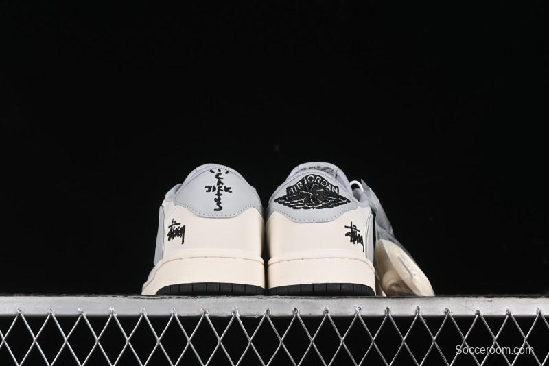 Nike Travis Scott x Fragment Design x Air Jordan 1 Low OG SP AJ1 Retro Sneakers - SJ2068-122