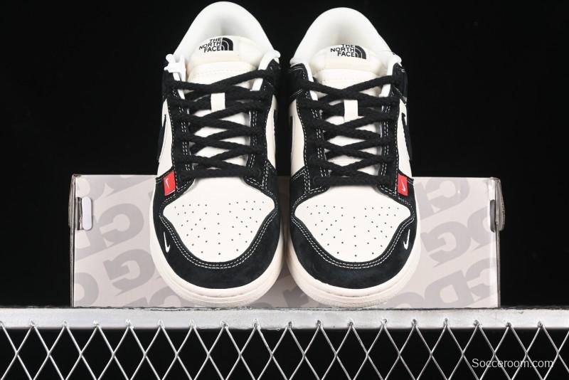 Nike SB Dunk Low The North Face Collaboration - Black Pig Eight Black Hook Anniversary High-End Custom Low-Top Casual Sneakers - SJ1089-011