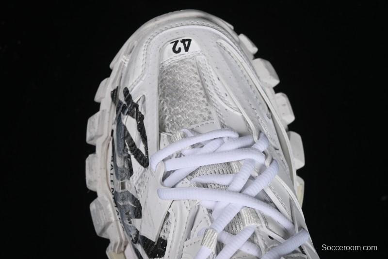 Balenciaga Track Sneaker Tess with Transparent Heel Strap - WTRHW9010