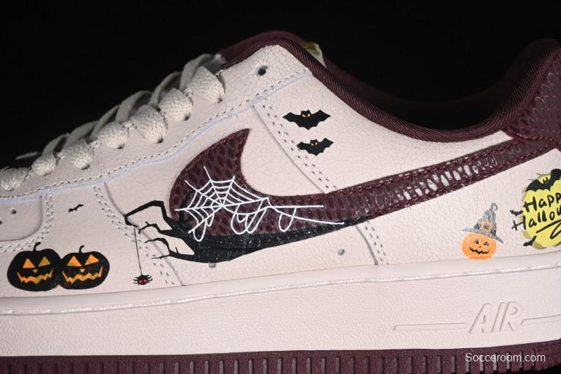 Nike Air Force 1'07 Low "Pumpkin Head" Halloween Themed Casual Sneakers - XL2321-888