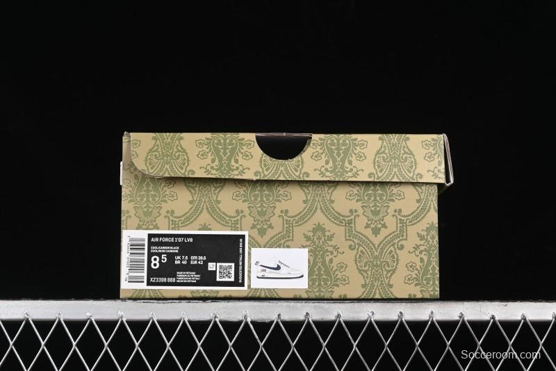 Nike Air Force 1 '07 Low Gucci Collaboration - Dark Blue Linen Casual Sneakers - XZ3398-888