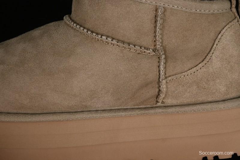 UGG Classic Ultra Mini Platform 3CM Short Boots with Genuine Shearling - 1135092