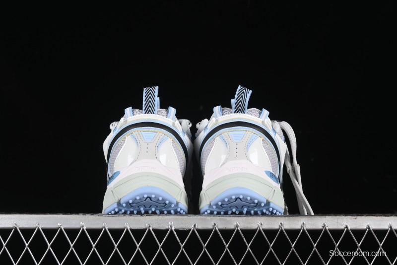 Off-White Be Right Back Low-Top Lifestyle Sneakers in White Blue - X.E5