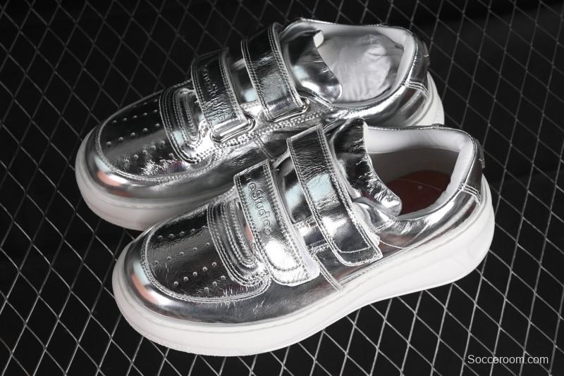 Acne Studios Retro Velcro Women's Casual Shoes Silver - G.E5