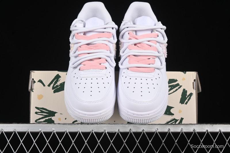 Nike Air Force 1 '07 Low Pink Chanel-Inspired Casual Sneakers - DH9999-334