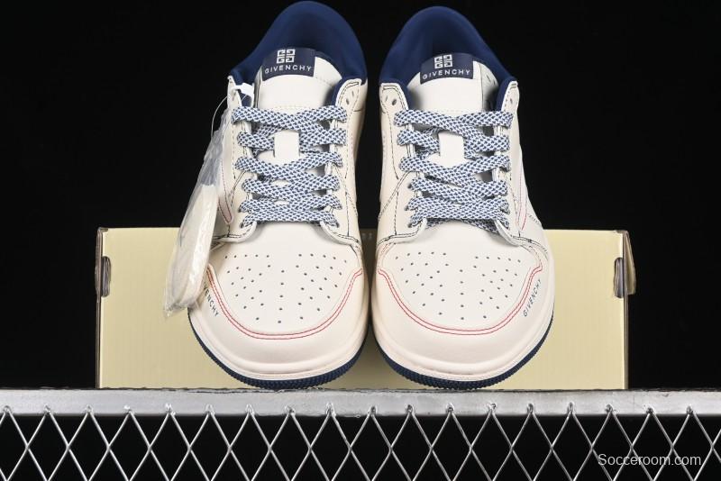 Nike Travis Scott x Fragment Design x Air Jordan 1 Low OG SP AJ1 Low-top Casual Sneakers - XY2688-115