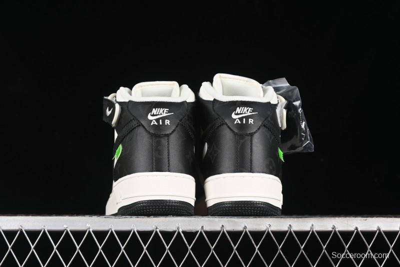 Nike Air Force 1 '07 Mid Casual Sneakers in Black - LL0222-005