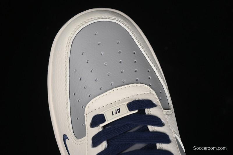 Nike Air Force 1 '07 Low Bape Collaboration - Deep Blue Grey Low-Top Casual Sneakers BB6566-206