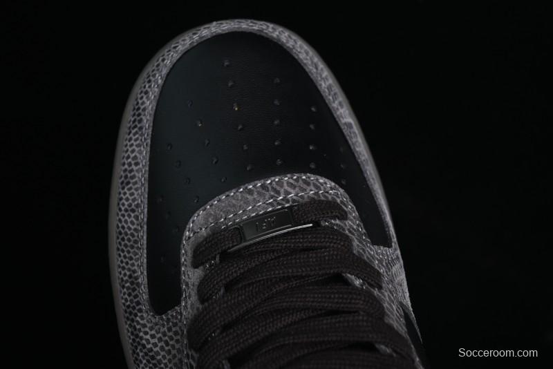 Nike Air Force 1 '07 Low Snake Year Themed Low-Top Casual Sneakers - HF2898-001