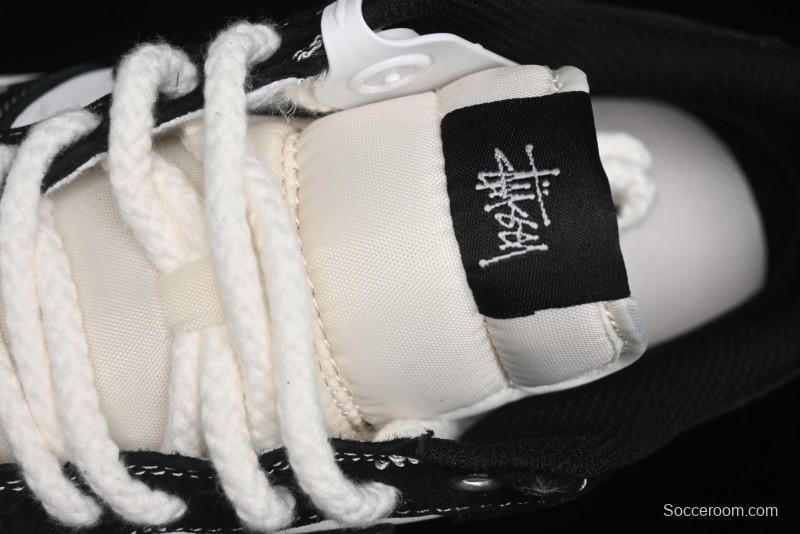 Nike Air Force 1 '07 Low Stussy Collaboration - Black/Red Label Low-Top Casual Sneakers - SJ6698-008