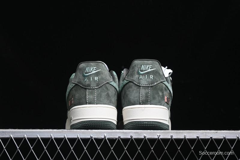 Nike Air Force 1 '07 Low Gucci Collaboration Jade Green Flywire Low-Top Casual Sneakers - KK1988-026
