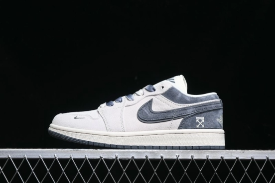 Nike Air Jordan 1 Low OF Collaboration Custom High-End Retro Basketball Shoes - DM9188-002