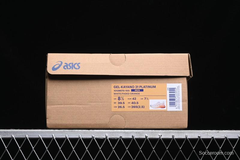 Asics Gel-Kayano 31 Running Shoes with GEL Cushioning and FLYTEFOAM BLAST Technology - 1012B670-100