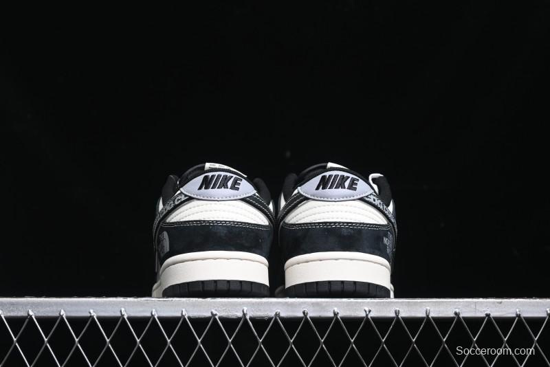 Nike SB Dunk Low The North Face Collaboration - EDG Print Anniversary Customized Low-Top Casual Sneakers - XS1086-005