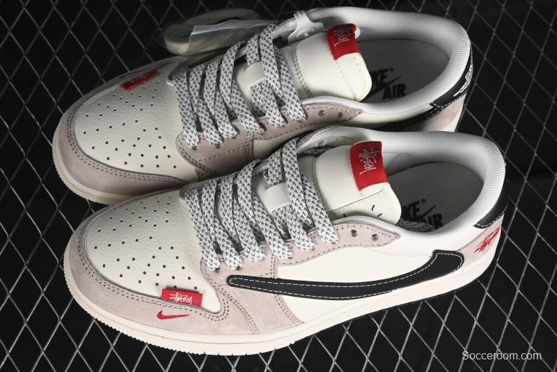Nike Travis Scott x Fragment Design x Air Jordan 1 Low OG SP AJ1 Retro Sneakers - SJ2068-131
