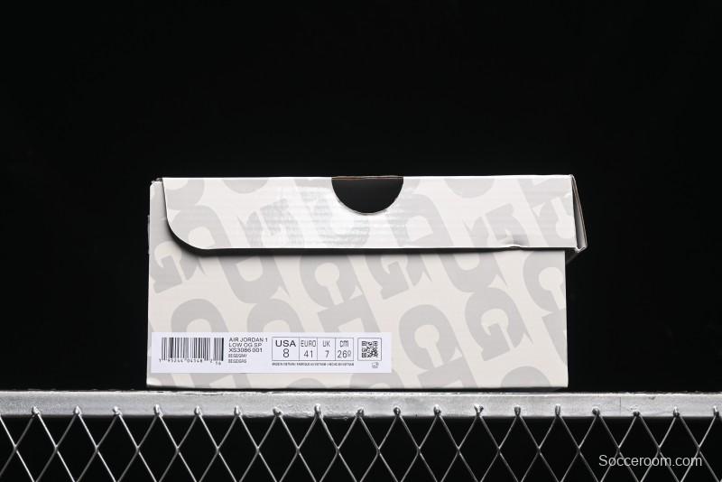 Nike Travis Scott x Fragment Design x Air Jordan 1 Low OG SP AJ1 Low Top Casual Sneakers - XS3086-001