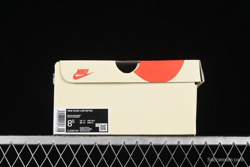 Nike SB Dunk Low Stussy Collaboration - Strap Grey Embroidered Swoosh Anniversary Custom Low-Top Casual Skate Shoes - SJ2068-307