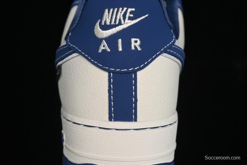 Nike Air Force 1 '07 Low Violent Bear Collaboration - Grey Beige Blue Low-Top Casual Sneakers - KK1988-017