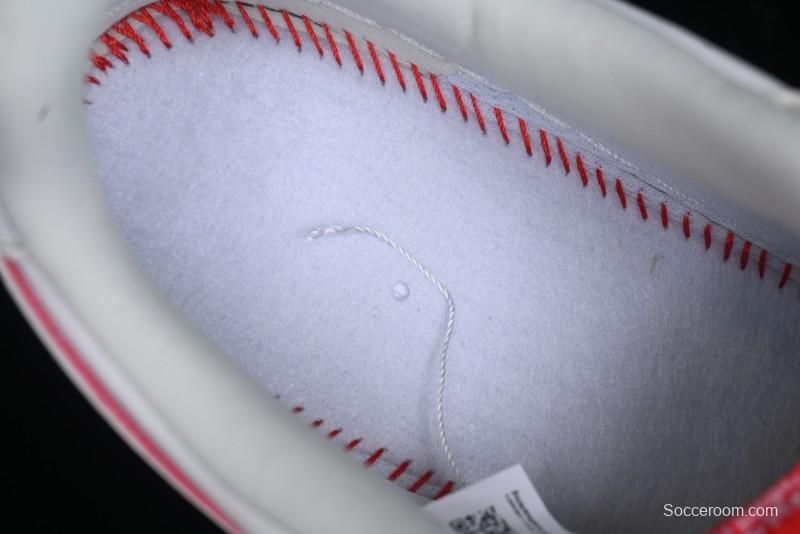 Nike Air Force 1 '07 Low Supreme Casual Sneakers in White/Red - DF0188-011