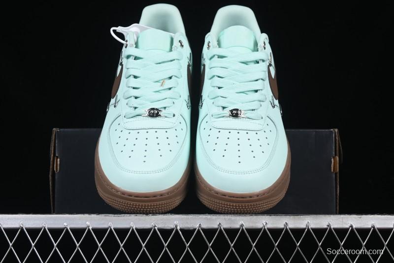 Nike Air Force 1 '07 Low Casual Sneakers with Full-Length Air Cushion - IB8894-329