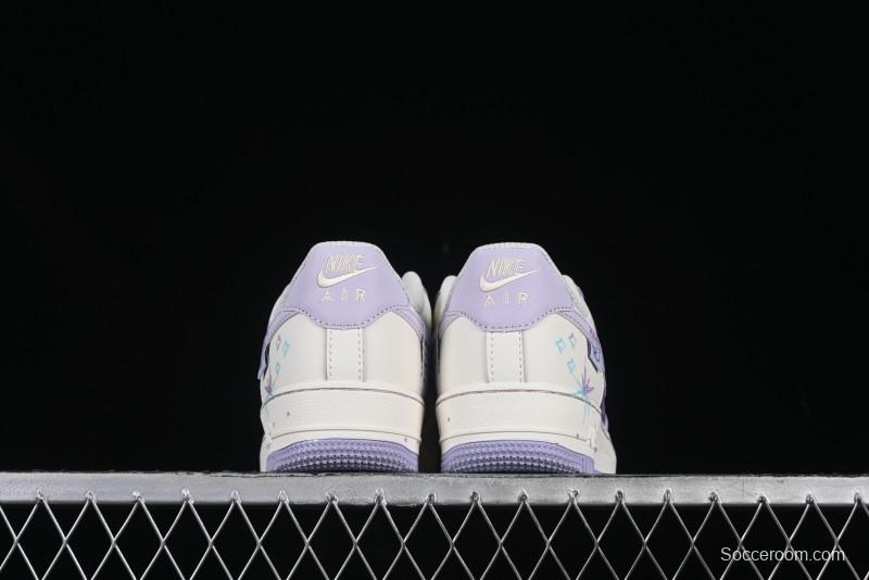 Nike Air Force 1'07 Low Casual Sneakers Purple Butterfly - FB1839-213