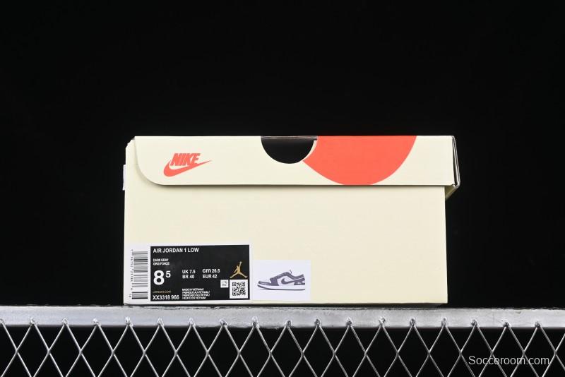 Nike Air Jordan 1 Low Stussy Collaboration - Signal Black Retro Basketball Shoes - XX3318-966