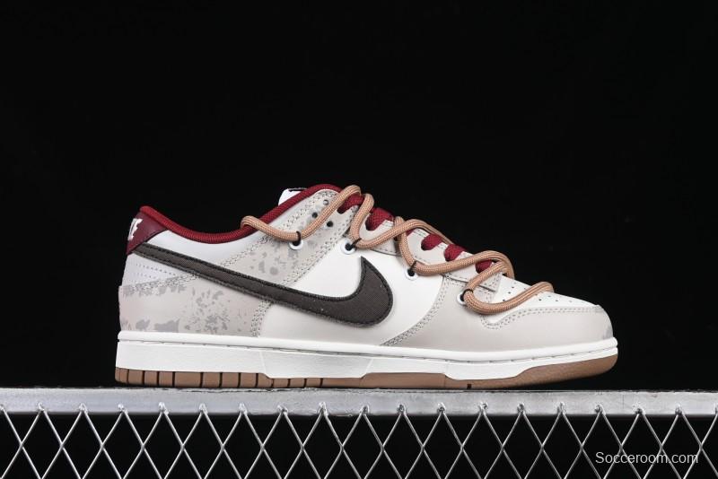 Nike Dunk Low Retro Vintage Distressed Graffiti Deconstructed Casual Sneakers - FB7160-161