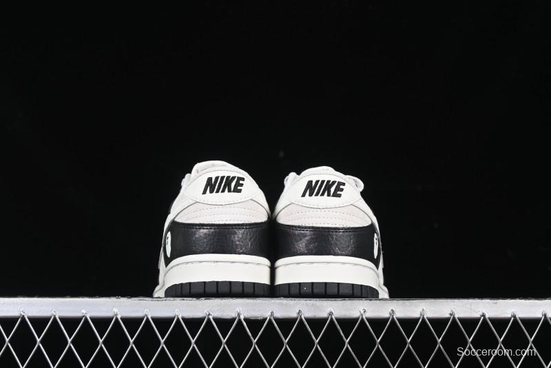 Nike SB Dunk Low BAPE Collaboration Splatter Pig Eight White Hook Anniversary High-End Custom Low-Top Casual Sneakers - DJ2024-053