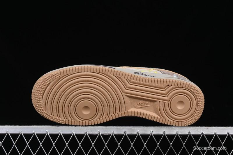 Nike Air Force 1'07 Low "Kakarot" Dragon Ball Z Custom Casual Sneakers for Autumn Winter - CD1212-666