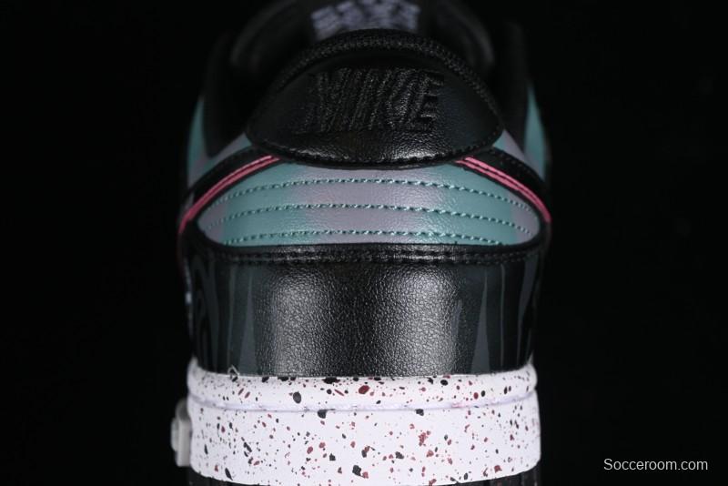 Nike Dunk Low Panda Prank Universe Exploration - Black Purple SB Strap Low Top Casual Skate Shoes - DV0831-002